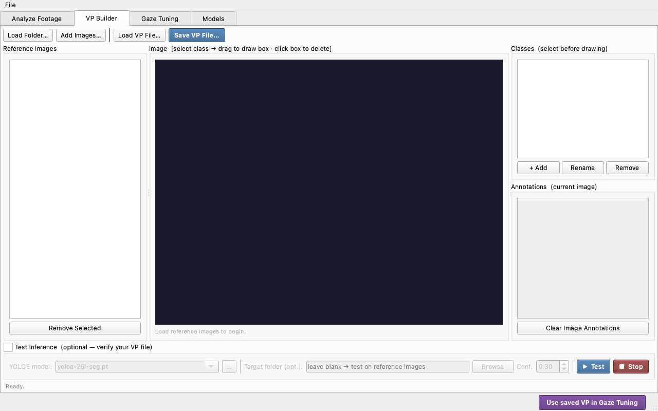The empty VP Builder